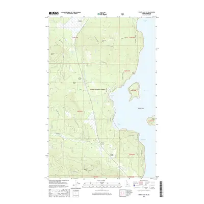 2017 Map of Priest Lake SW, 2017 Print