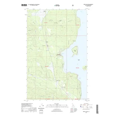2020 Map of Priest Lake SW, 2020 Print