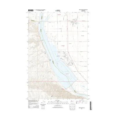 2014 Map of Priest Rapids, 2014 Print