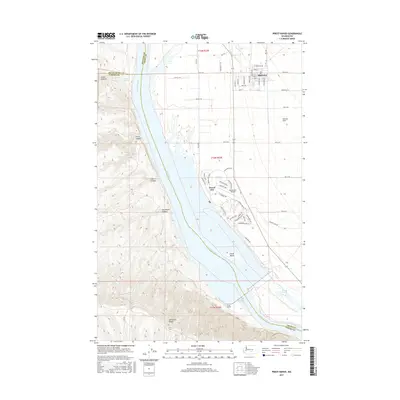 2017 Map of Priest Rapids, 2017 Print