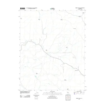2012 Map of Priest Valley, 2012 Print