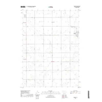 2018 Map of Primghar, 2018 Print