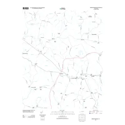 2013 Map of Primm Springs, 2013 Print