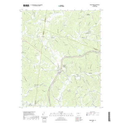 2019 Map of Primm Springs, 2019 Print