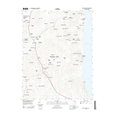 2014 Map of Prince Frederick, 2014 Print
