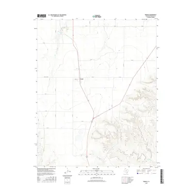2016 Map of Pringle, 2016 Print
