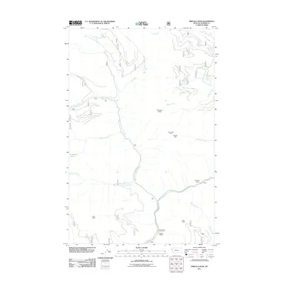 2011 Map of Priscilla Peak, 2011 Print