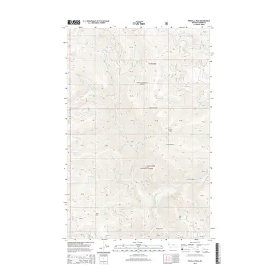 2014 Map of Priscilla Peak, 2014 Print
