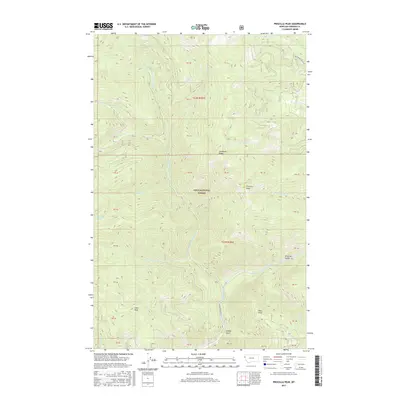 2017 Map of Priscilla Peak, 2017 Print
