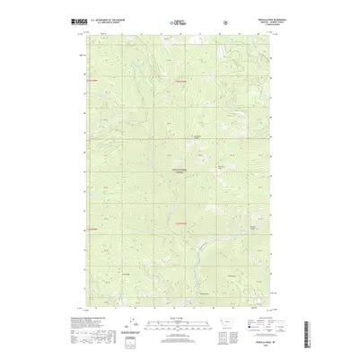 2020 Map of Priscilla Peak, 2020 Print
