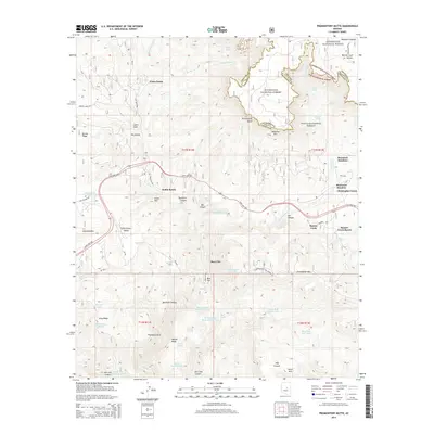 2014 Map of Promontory Butte, 2014 Print