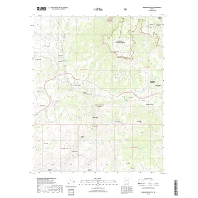 2018 Map of Promontory Butte, 2018 Print