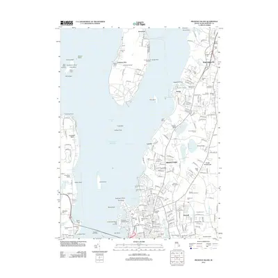 2012 Map of Prudence Island, 2012 Print