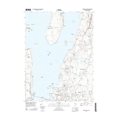 2015 Map of Prudence Island, 2015 Print