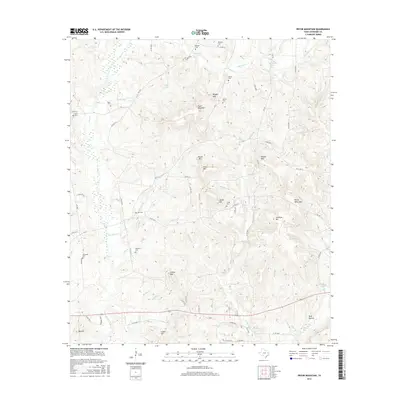 2016 Map of Pryor Mountain, 2016 Print