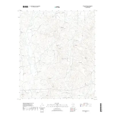 2019 Map of Pryor Mountain, 2019 Print