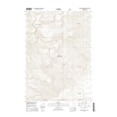 2015 Map of Ptarmigan Mountain, 2015 Print