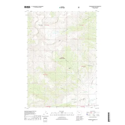 2017 Map of Ptarmigan Mountain, 2017 Print