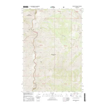 2017 Map of Puddin Mountain, 2017 Print