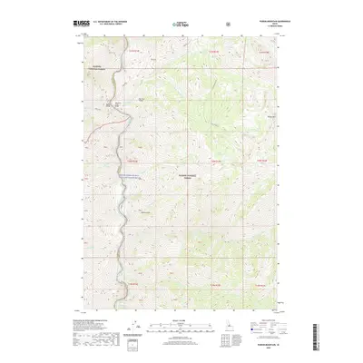 2020 Map of Puddin Mountain, 2020 Print