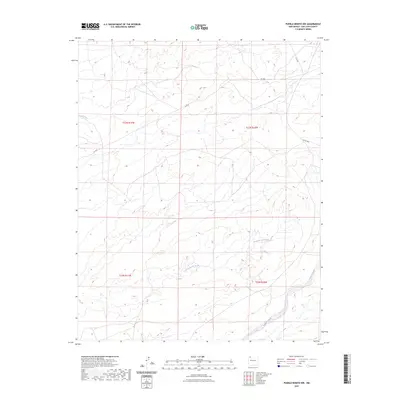2023 Map of Pueblo Bonito NW, 2023 Print
