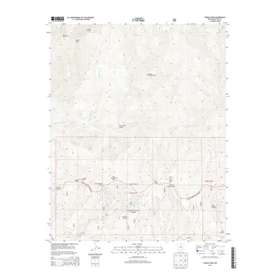 2013 Map of Pueblo Peak, 2013 Print