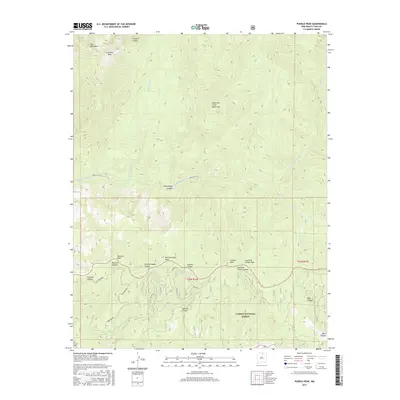 2017 Map of Pueblo Peak, 2017 Print