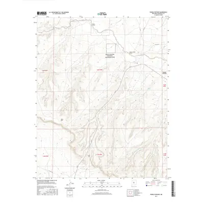 2017 Map of Pueblo Pintado, 2017 Print