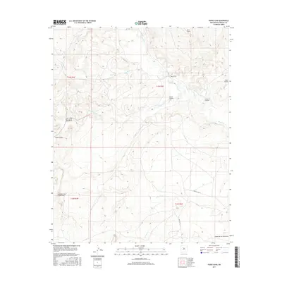 2017 Map of Puerco Dam, 2017 Print