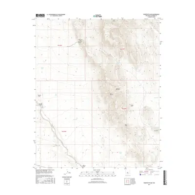 2017 Map of Puertecito Gap, 2017 Print