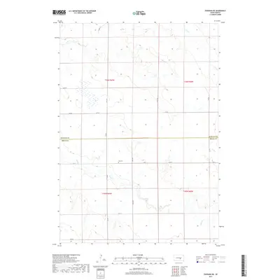 2017 Map of Pukwana NE, 2017 Print