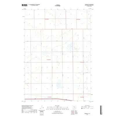 2017 Map of Pukwana SE, 2017 Print