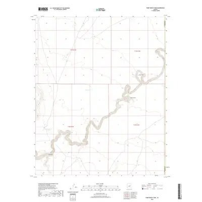 2018 Map of Pump Ranch Tank, 2018 Print