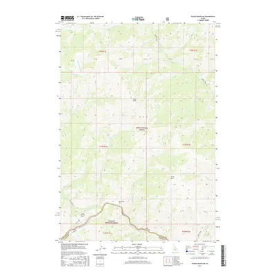 2017 Map of Pungo Mountain, 2017 Print