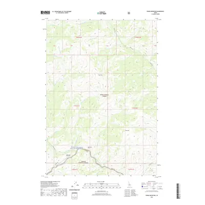2020 Map of Pungo Mountain, 2020 Print
