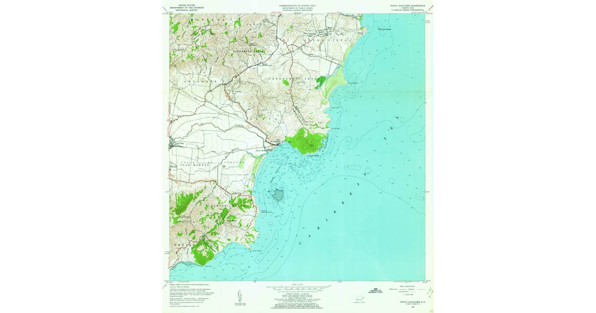 1960s Maps of Palmas Reales, Humacao | Pastmaps
