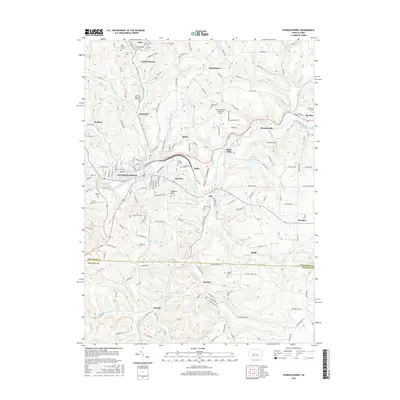 2016 Map of Punxsutawney, 2016 Print