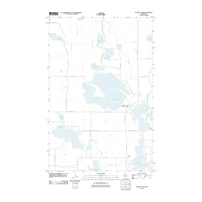 2010 Map of Puposky Lake, 2010 Print