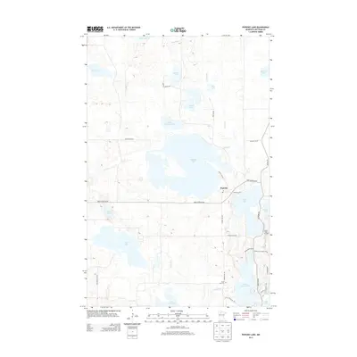2013 Map of Puposky Lake, 2013 Print