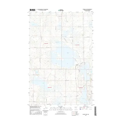 2016 Map of Puposky Lake, 2016 Print