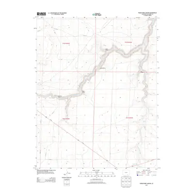 2013 Map of Purgatoire Canyon, 2013 Print