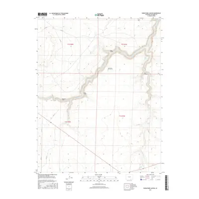 2016 Map of Purgatoire Canyon, 2016 Print