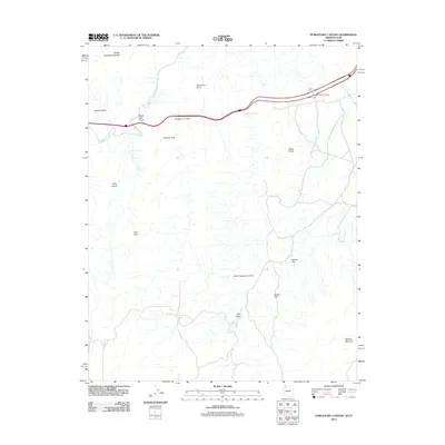 2011 Map of Purgatory Canyon, 2011 Print
