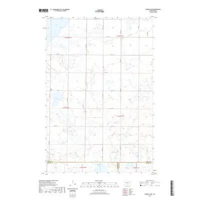 2018 Map of Pursian Lake, 2018 Print