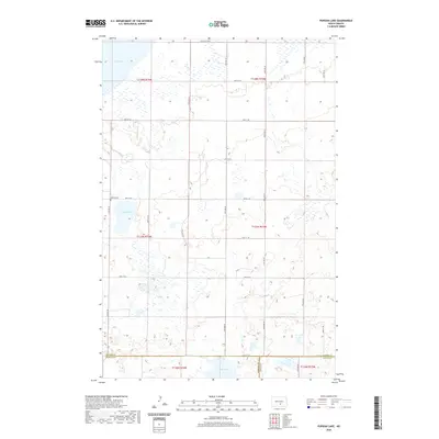 2020 Map of Pursian Lake, 2020 Print