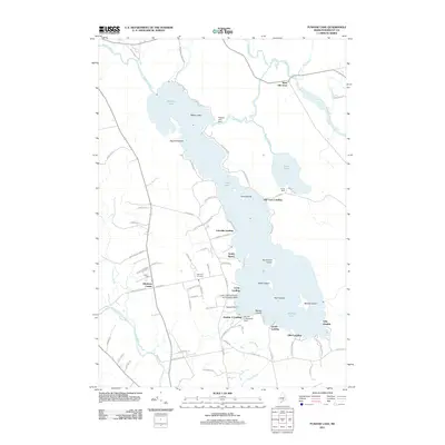 2011 Map of Pushaw Lake, 2011 Print