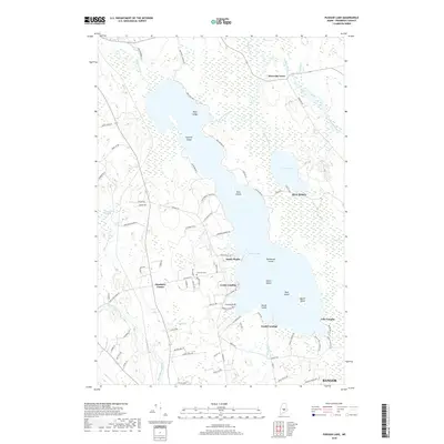 2018 Map of Pushaw Lake, 2018 Print