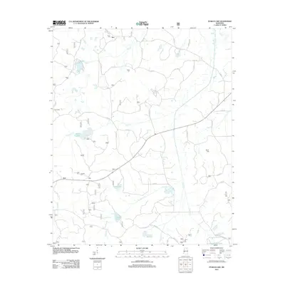2012 Map of Puskus Lake, 2012 Print