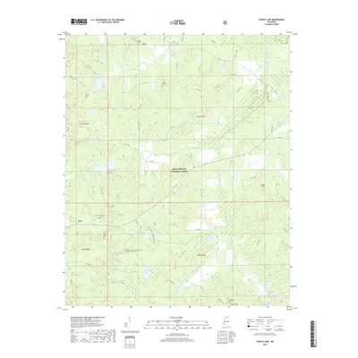 2018 Map of Puskus Lake, 2018 Print