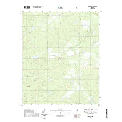 2021 Map of Puskus Lake, 2021 Print